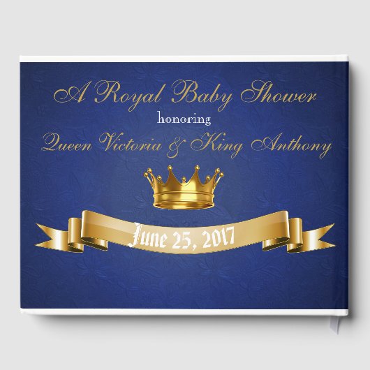 アフリカン王室のプリンス赤ちゃんシャワーゲストブック ゲストブック (裏面)