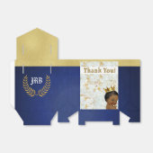 アフリカン王室のプリンス・ブルーエレガント|金ゴールド フェイバーボックス (折り畳みなし)