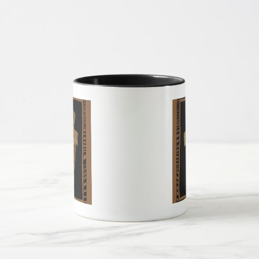 アフリカン絵画マスクのバイチャリカリア・ザリス マグカップ (中央)