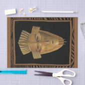 アフリカン絵画マスクのバイチャリカリア・ザリス 薄葉紙 (クラフト)