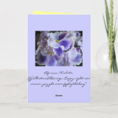 アフリカン考えヴィオレツズオブユー・カード カード (裏面)