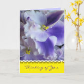 アフリカン考えヴィオレツズオブユー・カード カード (黄色い花)