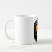 アフリカン トрадиショナル パターン アート プリント コーヒーマグカップ (左)