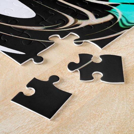 アフリカン トрадиショナル パターン アート プリント ジグソーパズル (側面)