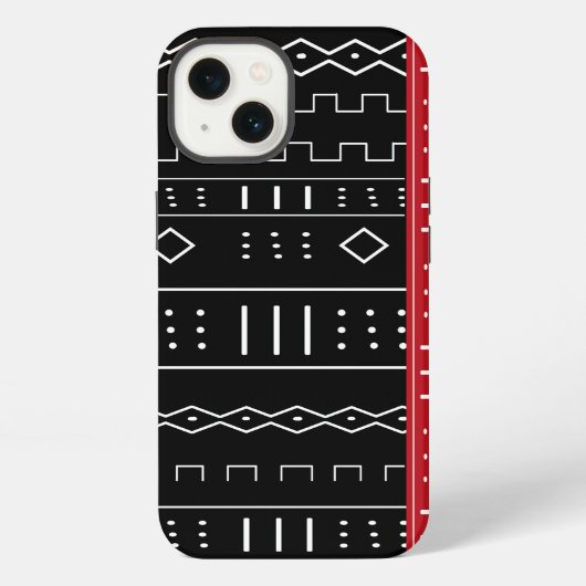 アフリカン・トライバル柄 iPhoneケース (裏面)