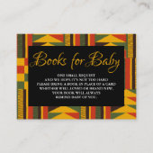 アフリカン トライバル ベビーシャワー 本のリクエスト 封入カード エンクロージャーカード (正面)