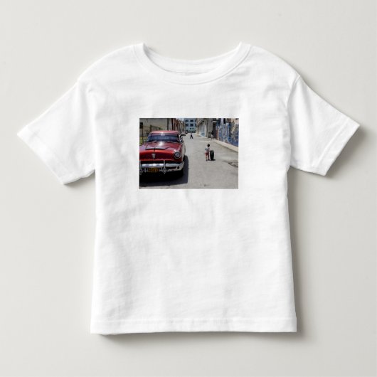 アフリカン・ハメル地区 ハバナ キューバ ユネスコ トドラーTシャツ (正面)