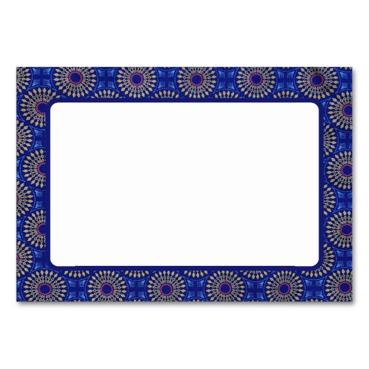 アフリカン パターン テーブル カード (正面)