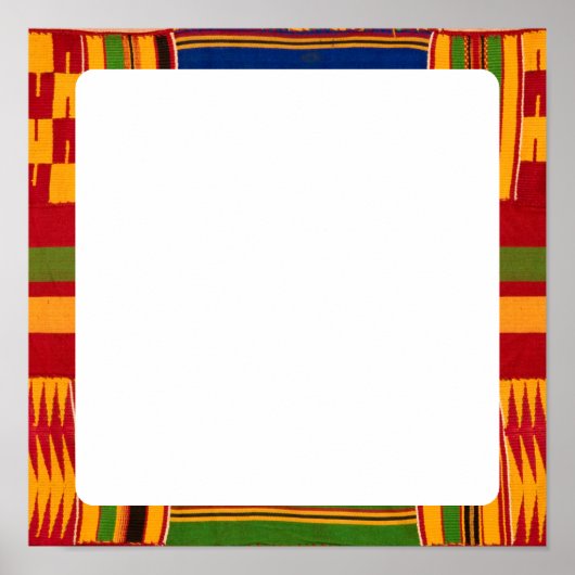 アフリカン パターン ポスター 紙 (正面)