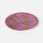 アフリカン プリント ペーパープレート (アングル)