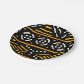 アフリカン プリント ペーパープレート (アングル)