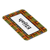 アフリカン・プレイド・ケント3x4名フレキシブル マグネット (右側)