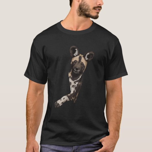 アフリカン・ワイルド・ドッグ Tシャツ (正面)