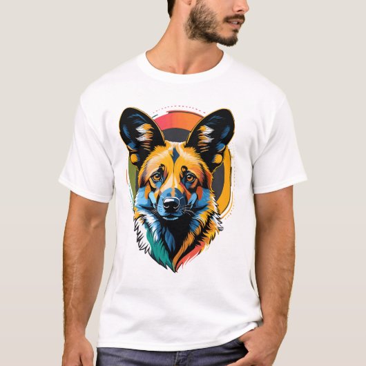 アフリカン・ワイルド・ドッグ Tシャツ (正面)