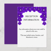 アフリカン ヴァイオレット インビテーション インサート (正面/裏面)