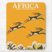 アフリカヴィンテージ休暇プリント マウスパッド (正面)