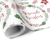 アフリカーンスでメリークリスマスGeseende Kersfeses Wra ラッピングペーパー (ロールコーナー)