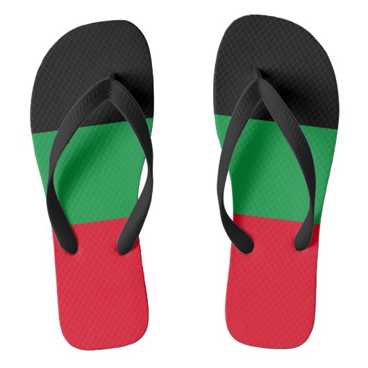 「アフリカ中心の喜び」汎アフリカビーチサンダル ビーチサンダル (フットベッド)