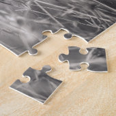 アフリカ人によって斑点を付けられるハイエナ ジグソーパズル (側面)