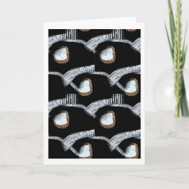 アフリカ人の抽象的な挨拶状 シーズンカード