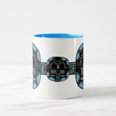 アフリカ人の破裂音 ツートーンマグカップ (中央)