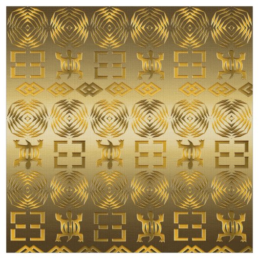 アフリカ人のAdinkraの民族の記号 ファブリック (見本)