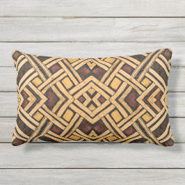 アフリカ人のKubaのコラージュのLumbarの枕 アウトドアクッション