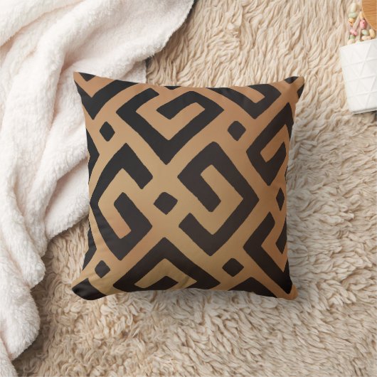 アフリカ人のKubaの布1 クッション (ブランケット)