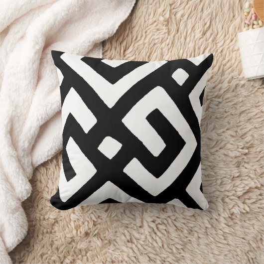 アフリカ人のKubaの布2 クッション (ブランケット)