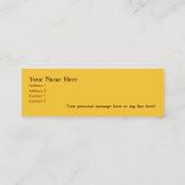 アフリカ人は細い名刺を覆います スキニー名刺 (裏面)