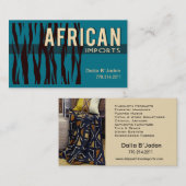 アフリカ人はI - Afrocentricのアフリカ系アメリカ人--を輸入します 名刺 (正面/裏面)