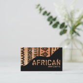 アフリカ人はIIを- Afrocentricのケニアの泥の布輸入します 名刺 (スタンド正面)