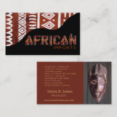 アフリカ人はIIを- Afrocentricのケニアの泥の布輸入します 名刺 (正面/裏面)