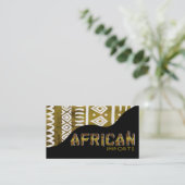 アフリカ人はIIを- Afrocentricのケニアの泥の布輸入します 名刺 (スタンド正面)