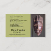 アフリカ人はIIを- Afrocentricのケニアの泥の布輸入します 名刺 (裏面)