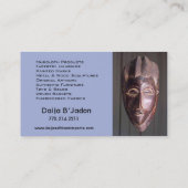 アフリカ人はIIを- Afrocentricのケニアの泥の布輸入します 名刺 (裏面)