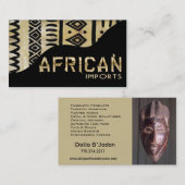 アフリカ人はIIを- Afrocentricのケニアの泥の布輸入します 名刺 (正面/裏面)