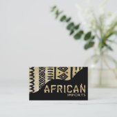 アフリカ人はIIを- Afrocentricのケニアの泥の布輸入します 名刺 (スタンド正面)