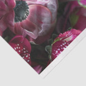 アフリカ人エレガント女性ブルゴーニュフローラデコパージュ 薄葉紙 (詳細)