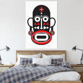 アフリカ人マスク キャンバスプリント (インサイチュ (寝室))