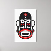 アフリカ人マスク キャンバスプリント (正面)