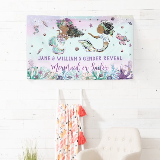 アフリカ人人魚と海賊セーラージェンダーの暴露 横断幕 (インサイチュ)