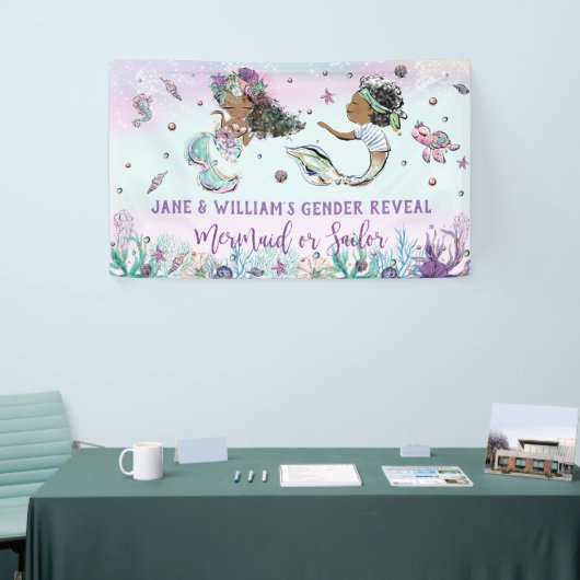 アフリカ人人魚と海賊セーラージェンダーの暴露 横断幕 (トレードショー)