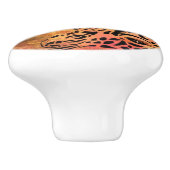 アフリカ人女性とキリンのセラミックノブ セラミックノブ (側面)