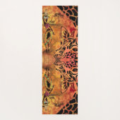 アフリカ人女性とキリン・ヨガマット ヨガマット (裏面)