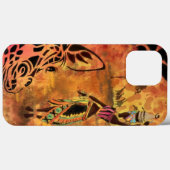 アフリカ人女性とキリンiPhoneケース Case-Mate iPhoneケース (裏面 (横))