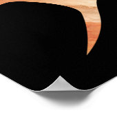 アフリカ人女性のシルエット ポスター (角)