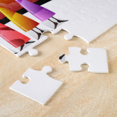 アフリカ人女性のドレカラフルス ジグソーパズル (側面)