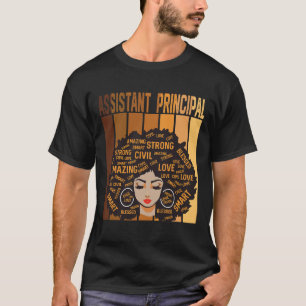 アフリカ人女性の黒人の歴史を語る教頭 Tシャツ
