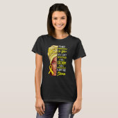 アフリカ人女性アフロ私は嵐スピナBifida Awa Tシャツ (正面フル)